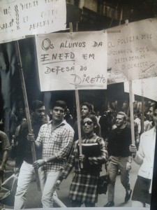 Estudantes realizam passeata no Centro do Rio. Foto: F. Milton/Arquivo Nacional