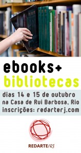 Cartaz de curso sobre e-books ministrado por Moreno Barros. Imagem: Divulgação
