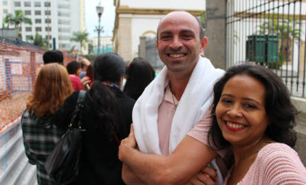 Wilson e Márcia: "no Maranhão não tem esse tipo de atividade cultural". Foto: Chico de Paula / Agência Biblioo