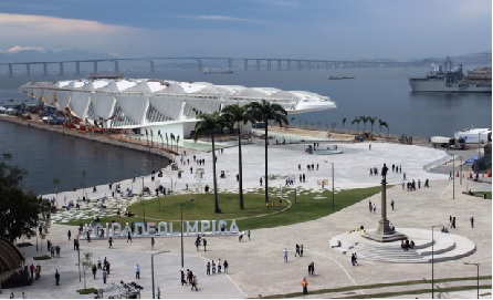 O recém inaugurado Museu do Amanhã fica na Praça Mauá, Centro do Rio. Foto: divulgação