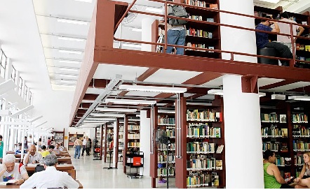 Biblioteca Mário de Andrade, localizada na Rua da Consolação, nº 94 - Consolação, São Paulo. Foto: divulgação.