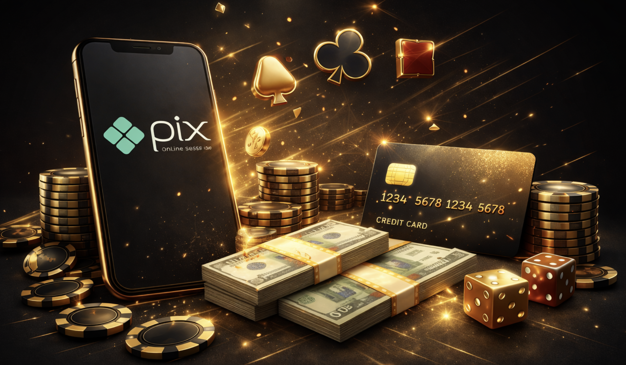 Melhores plataformas de cassino com Pix e cartão